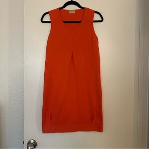 Falconeri Sleeveless Coral Sheath Dress Knit Stretch
